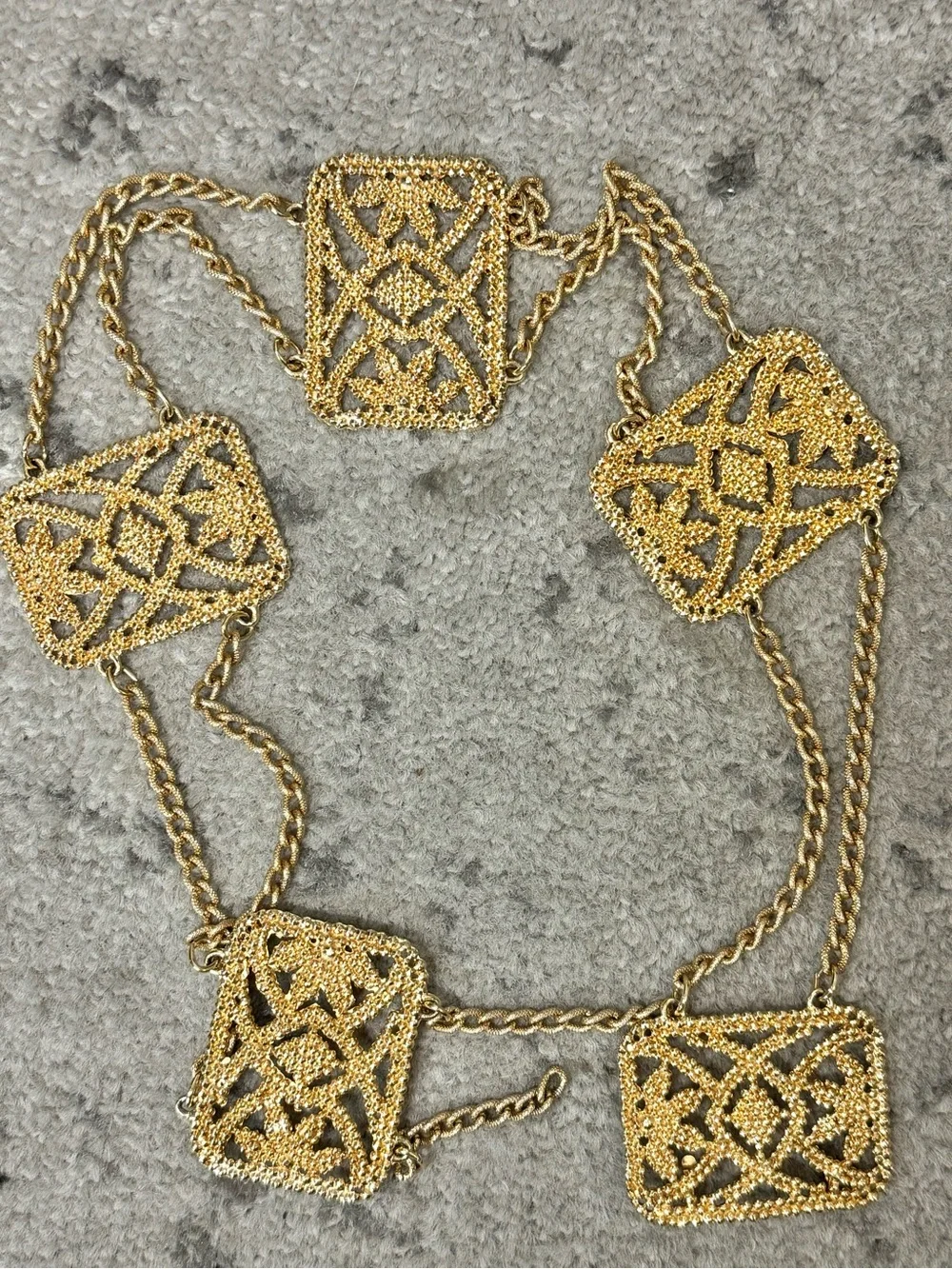 Gold Chain Link Waist Belt